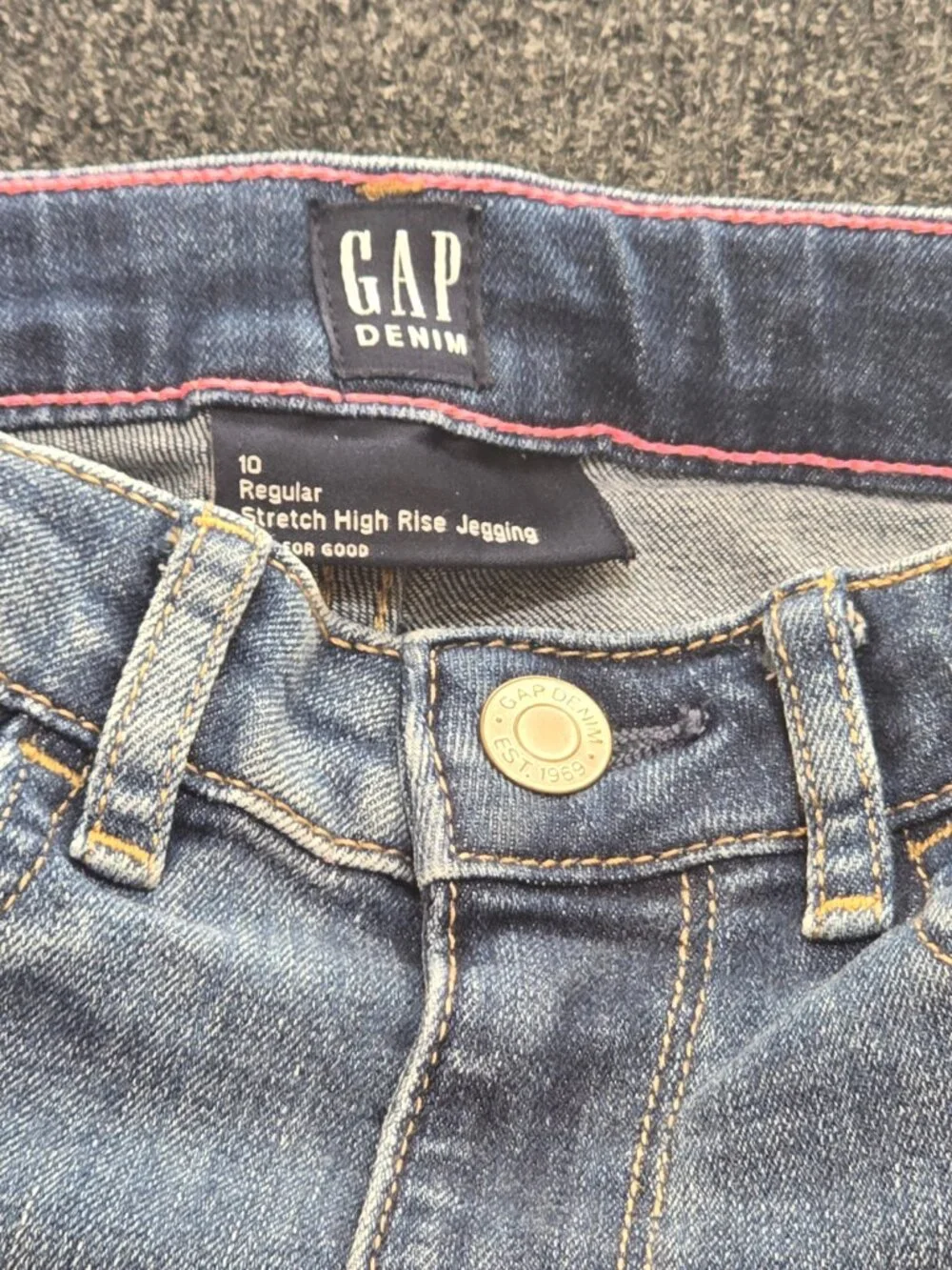 GAP Girls High Rise Jegging Jeans 10 Regular Stretch Blue Denim LOVE GraCute and